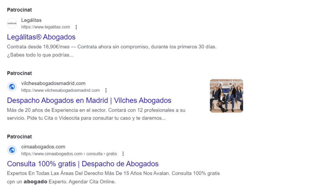 Google Ads para Bufetes de Abogados