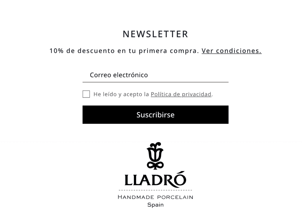 Email Marketing para ecommerce de esculturas