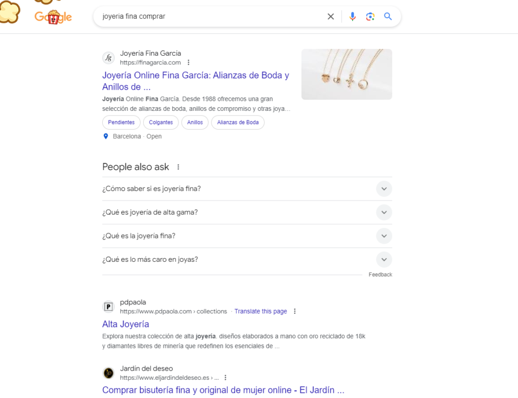 Posicionamiento web SEO para ecommerce de joyería fina y diamantes