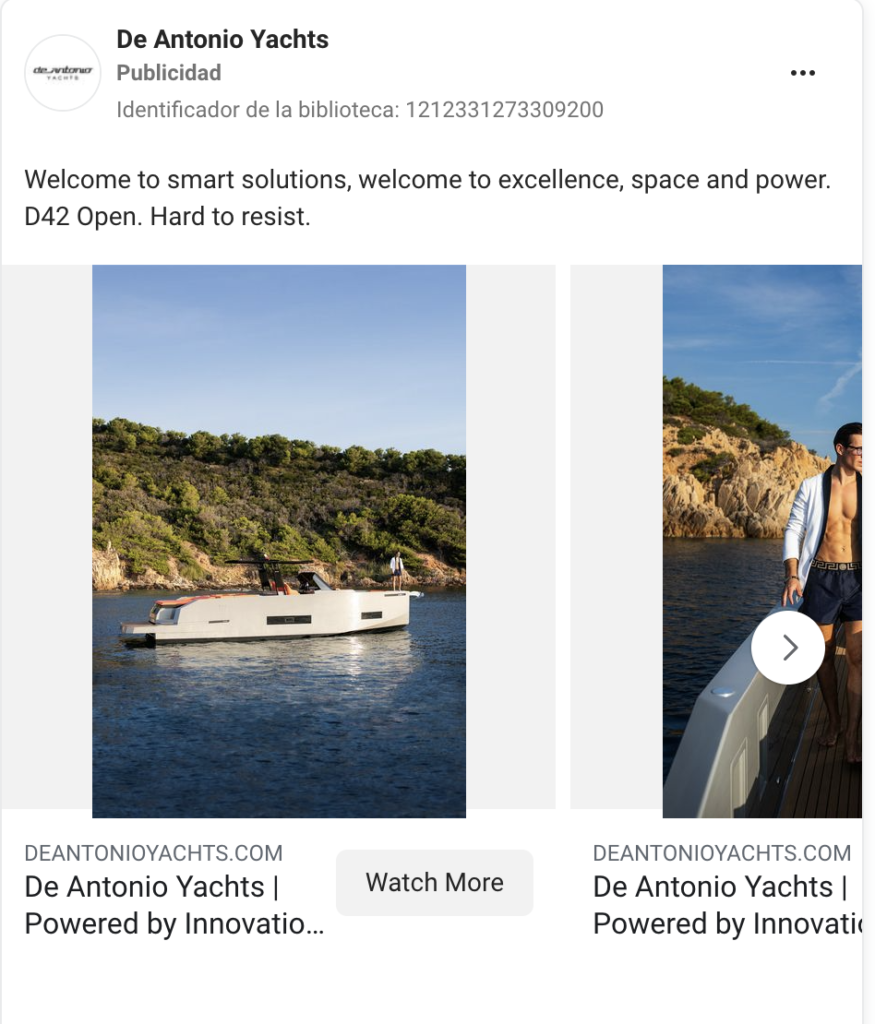 Social Ads para Ecommerce de Yates y Embarcaciones de Lujo