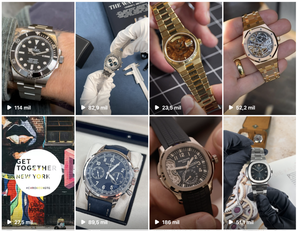 Viralizar contenido en redes sociales para ecommerce de relojes de lujo