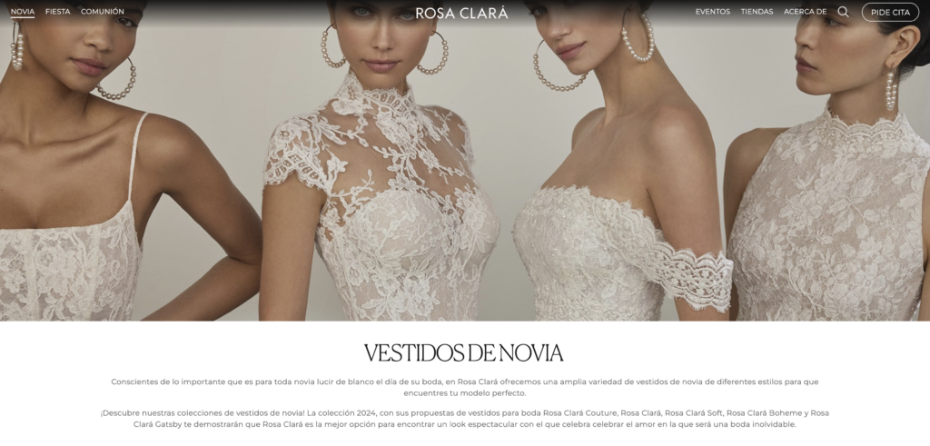 Optimización Web, UX/UI y CRO para ecommerce de vestidos de boda