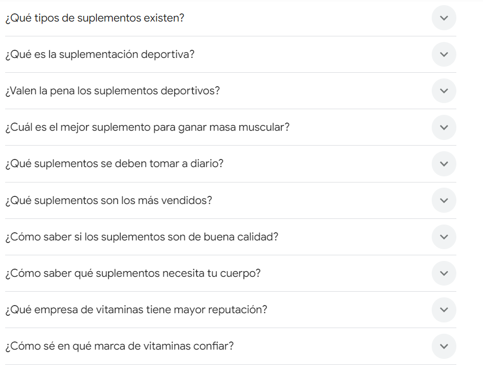 preguntas frecuentes de ecommerce de nutricion 