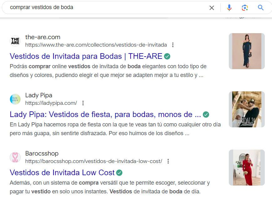 Posicionamiento web SEO para ecommerce de vestidos de boda