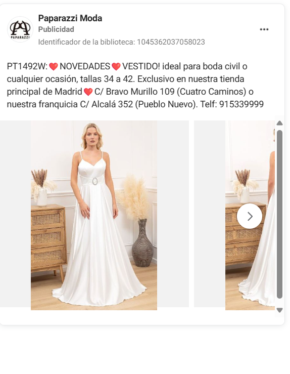 Google Ads para ecommerce de vestidos de boda