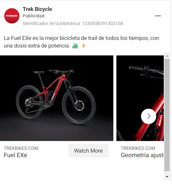 Social Ads para ecommerce de bicicletas de lujo personalizadas