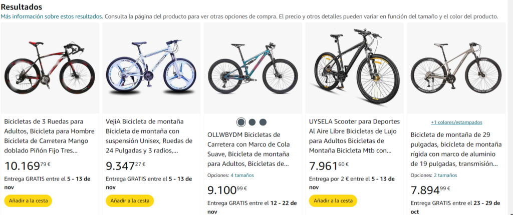 Venta en marketplaces para ecommerce de bicicletas de lujo personalizadas