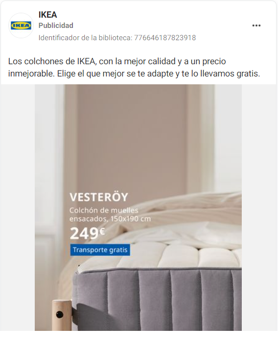 Social Ads para ecommerce de decoración