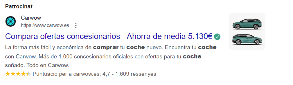 Google Ads para ecommerce de coches clásicos de lujo restaurados