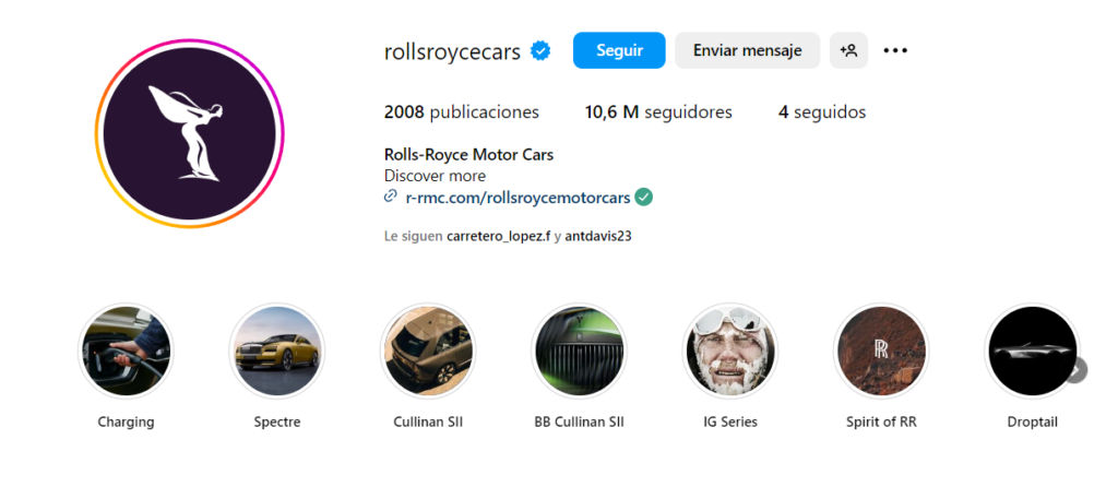 Gestión de redes sociales para ecommerce de coches clásicos de lujo restaurados