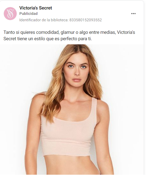 Social Ads para ecommerce de ropa interior de mujer