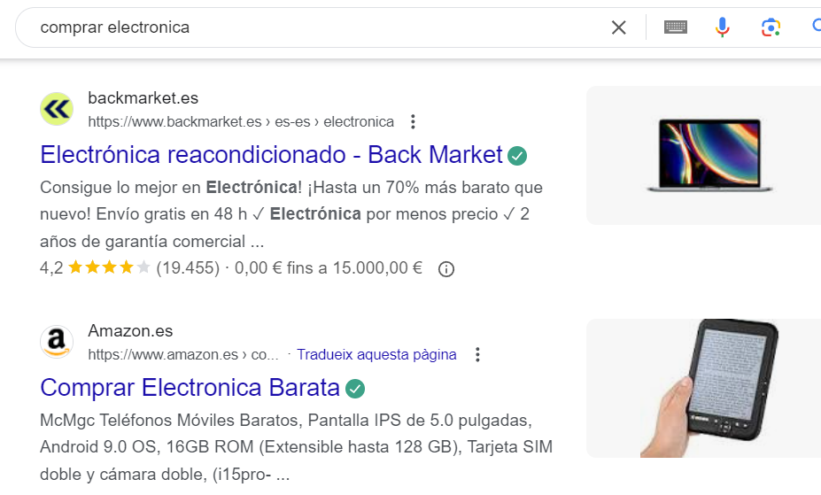 SEO para ecommerce de electrónica