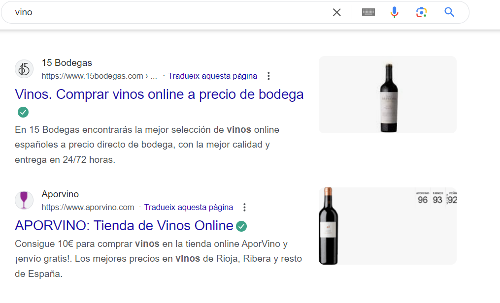 Posicionamiento web SEO para ecommerce de vinos y licores