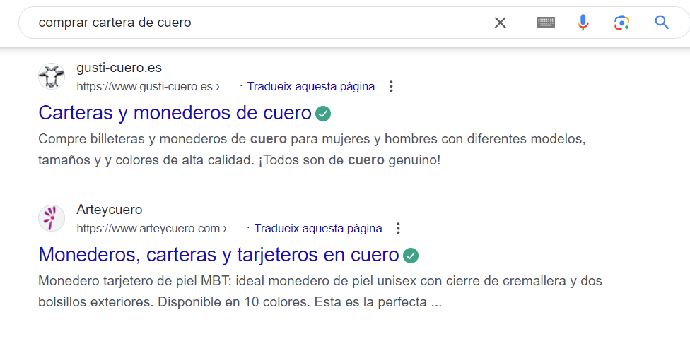 Posicionamiento web SEO para ecommerce de artículos de cuero de lujo