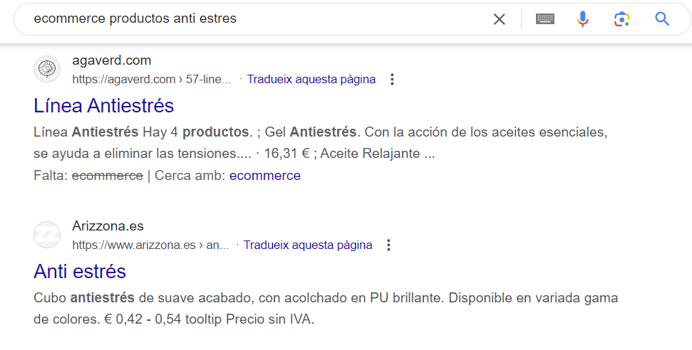 Posicionamiento web SEO para ecommerce de productos anti-estrés