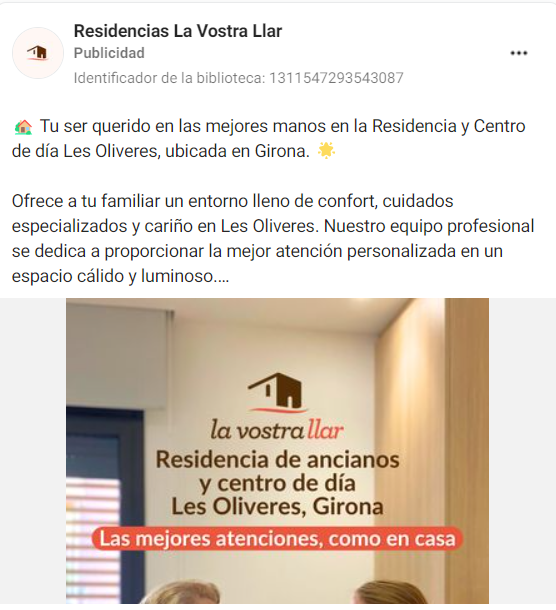 Social Ads para Residencias de Ancianos