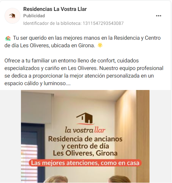 Social Ads para Residencias de Ancianos