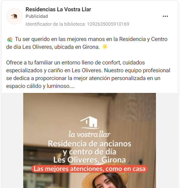 Social Ads para Residencias de Ancianos