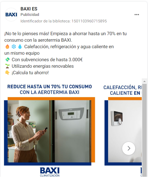 Social Ads para ecommerce de equipos de climatización