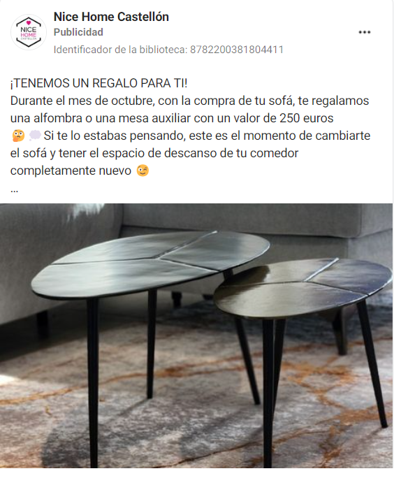 Social Ads para ecommerce de alfombras y tapicerías de lujo personalizadas