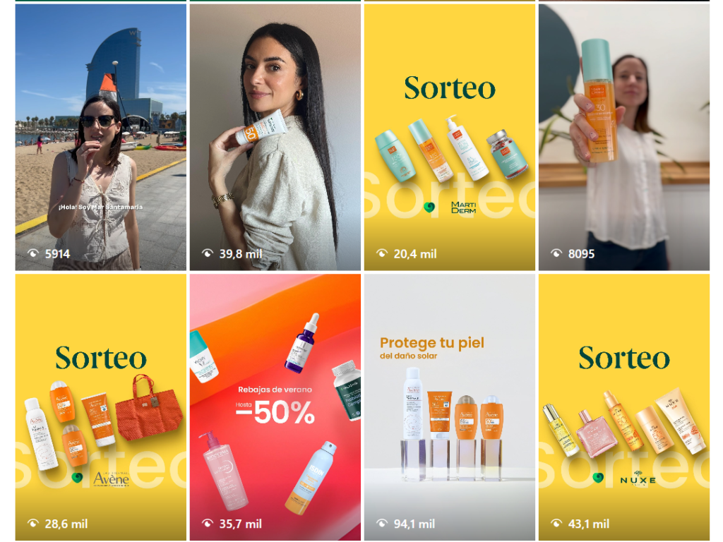 contenido viral en redes sociales de ecommerce de parafarmacia