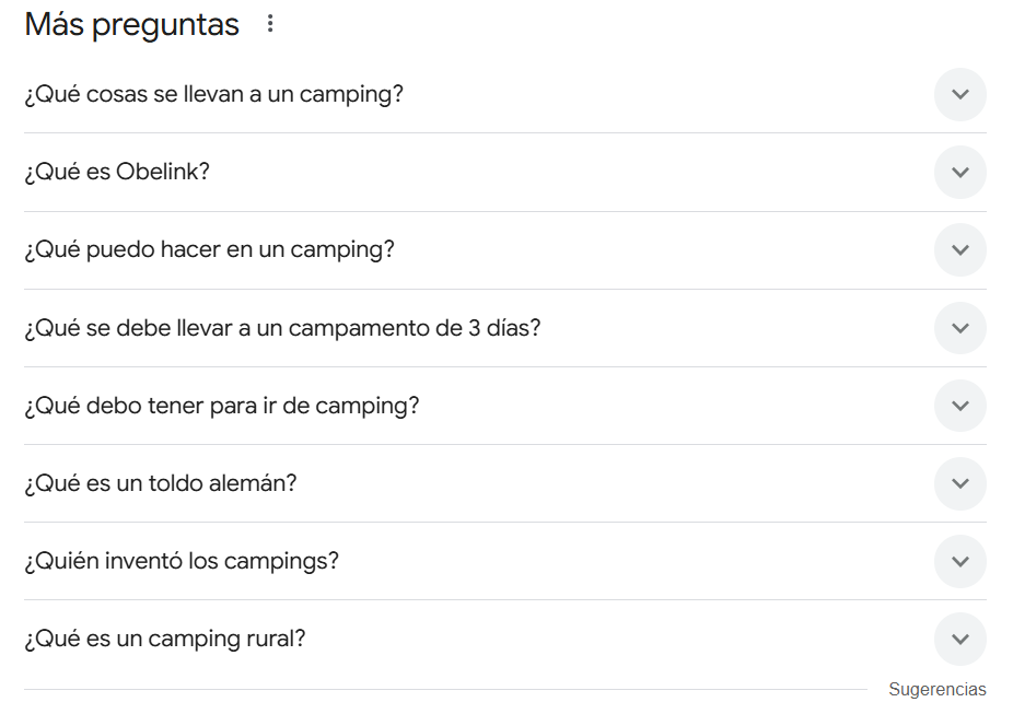 Preguntas relacionadas sobre un Ecommerce de Productos para Camping y Aventuras