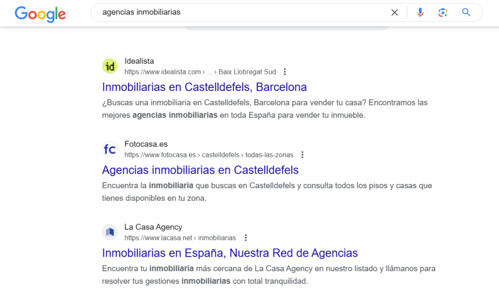 Posicionamiento SEO de agencias inmobiliarias, 