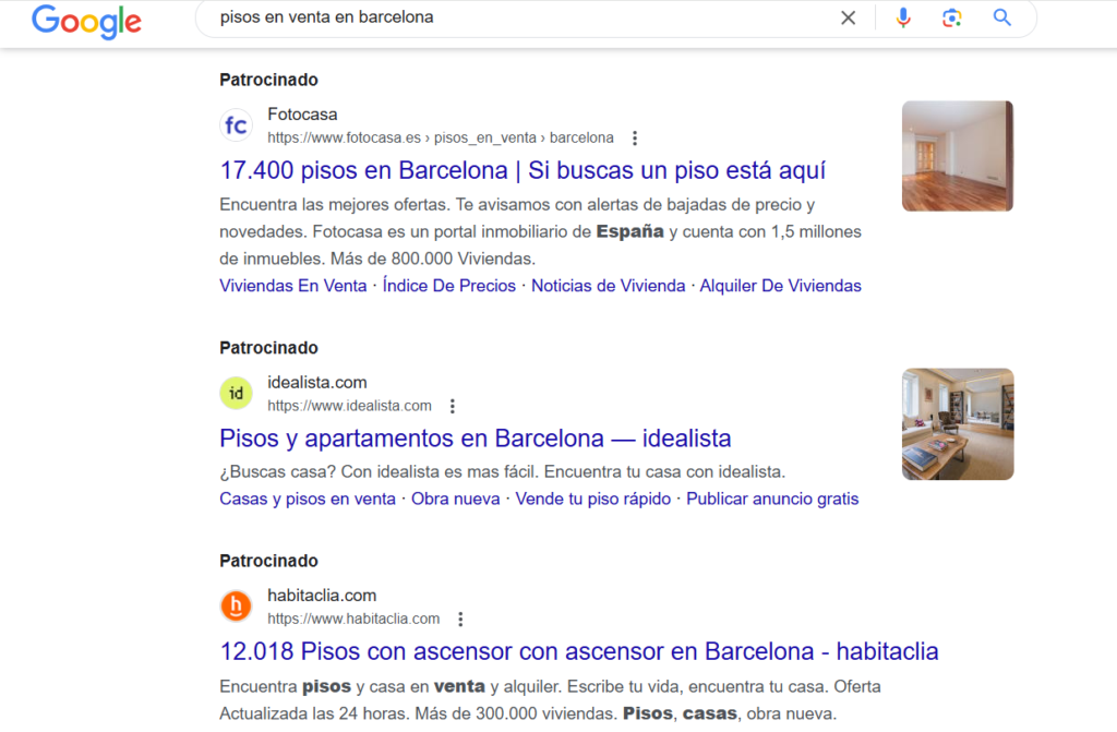 Google Ads de Agencias Inmobiliarias