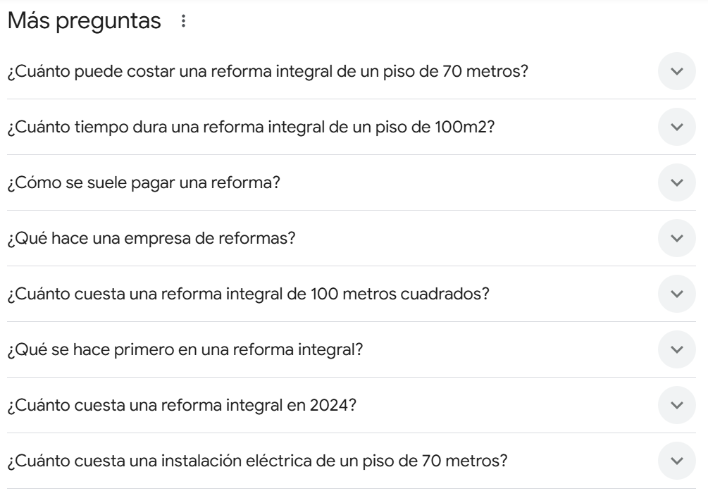 Preguntas relacionadas con empresas de reformas