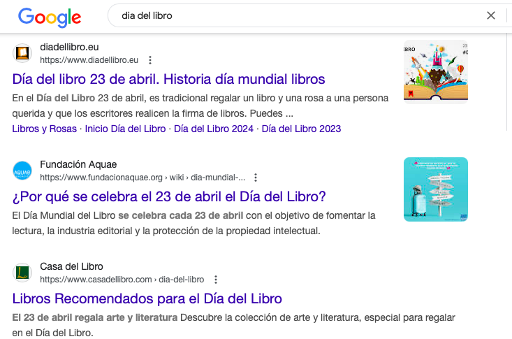 Posicionamiento web SEO para el Día del Libro