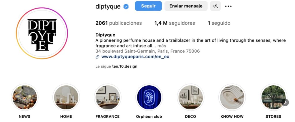 Gestión de redes sociales para ecommerce de perfumes y fragancias de lujo