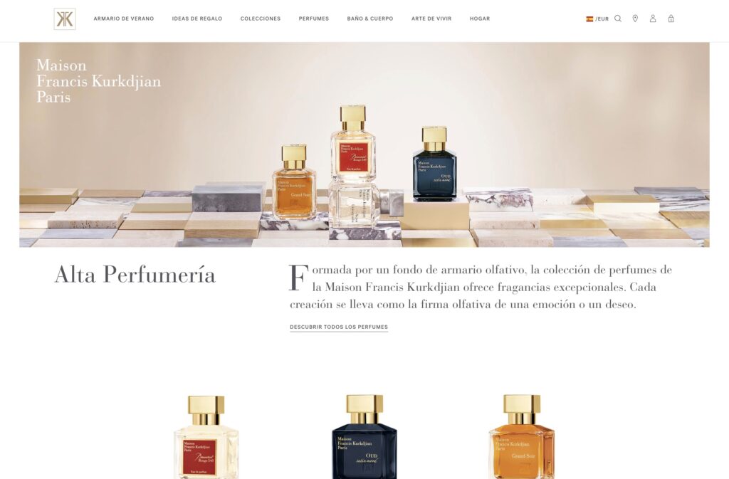 Optimización Web, UX/UI y CRO para ecommerce de perfumes y fragancias de lujo