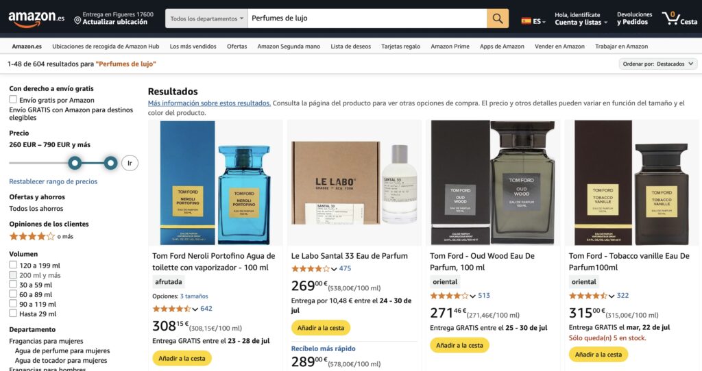 Venta en marketplaces para ecommerce de perfumes y fragancias de lujo