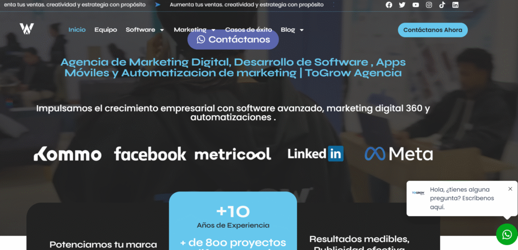 Agencia de marketing ToGrow