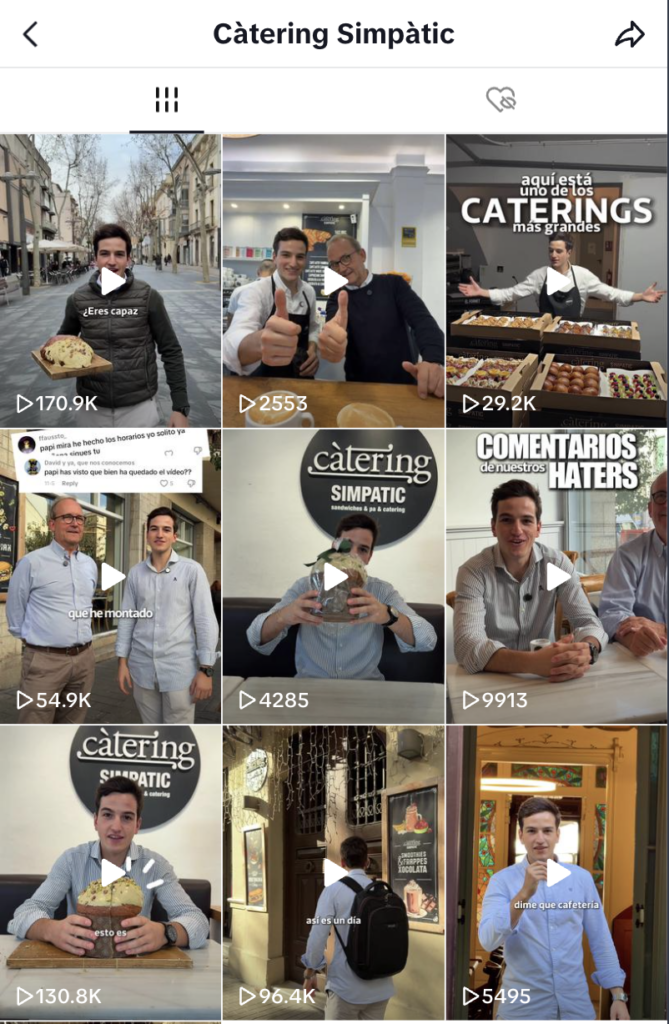 estrategia de redes sociales viral catering simpatic