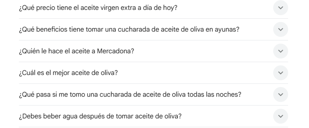 Marketing de contenidos para ecommerce de aceite de oliva virgen
