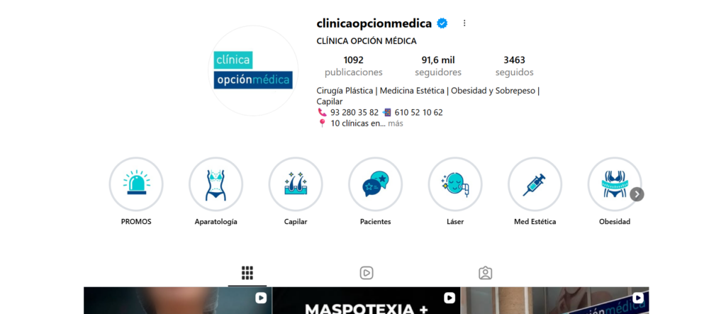 Gestión de redes sociales para empresas de medicina estética