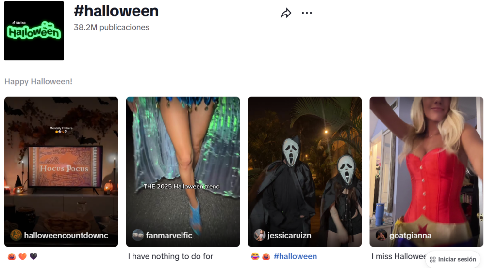 Gestión de redes sociales para ecommerce de halloween